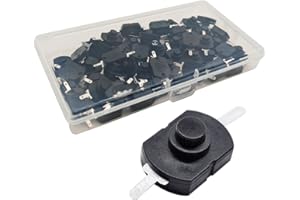 Gebildet 50Uds 17*12 Micro Mini Interruptor de Encendido/Apagado 1.5A 250V Interruptor de Botón de Bloqueo Automático para DIY SMD linterna tipo KAN-23