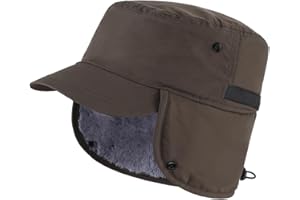 Magracy Outdoor męska zimowa czapka baseballowa z wizjerem ciepła czapka z nausznikami Trapper czapka myśliwska