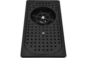 Mumusuki Automatic Cup Washer, 5-Layer Electroplating Process Black Integrated Design Household Easy-Operation Carafe Rinser for Coffee FC-12-2 Small Cup Washer [Black]