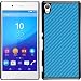 Produktbild PhoneNatic Case für Sony Xperia Z3+ / Plus Hülle blau Carbonoptik Hard-case + 2 Schutzfolien