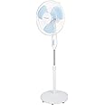 Super General Pedestal Fan, Oscillation, adjustable in height up to 140 cm, 3 Speed, white, energy-saving, 50W, SGSF-28-M, One Year Warranty