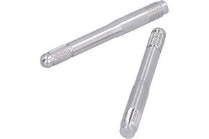 ‎QIILU Edelstahl Radmontagehilfe Felgen Wechselhilfe, Radbolzen-Ausrichtstift, 2 Stück Radbolzen-Ausrichtstifte Radmontageführung M14 X 1,5 Gewinde Edelstahlwerkzeug