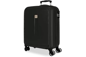 Roll Road Camboya Maletas de cabina Negro 40x55x20 cms Rígida ABS Cierre de combinación lateral 37L 2,78 kgs 4 Ruedas dobles equipaje mano