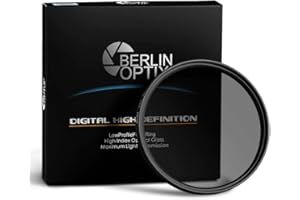 Berlin Optix Variabler Premium CPL Pol Filter 49mm ∙ Zirkularer Polarisationsfilter für hohe Bildqualität ∙ Klare Entspiegelung Ihrer Aufnahmen