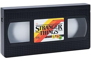‎PALADONE Paladone Stranger Things VHS Logo Light, Officially Licensed Merchandise, Schwarz/Rot