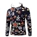Produktbild UFACE Herren Longsleeve Kapuzenpullover mit Kapuze T-Shirt Printe Kapuzenpullover mit Kapuze Top Outwear Bluse(B,2XL)