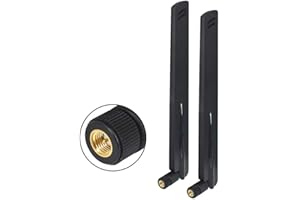 YILIANDUO 12dBi 433MHz Antenna Ad Alto Guadagno SMA Maschio Connettore Omnidirezionale Antenna per Huawei Router Modem Adapter Booster Confezione da 2