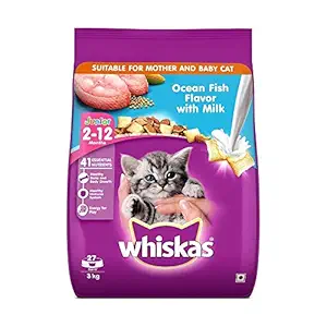 SAI ASSOCIATES Kitten (2-12 Months) Dry Cat Food, Ocean Fish with Milk, 3kg