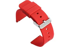 Shieranlee quickfit Strap Bracelet en Silicone de Remplacement Compatible avec 12MM 14MM 16MM 18MM 19MM 20MM 21mm 22MM 24MM Watchband Watch Strap