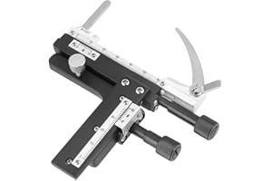 BOABY Mikroskop Verfahrbarer Tisch, Mikroskop Aufsteckbarer Mechanischer Tisch X-Y-Achse,Beweglicher Messtisch Mit Skala Tragbarer Tisch, Zum Beobachten Von Bewegten Scheiben&Proben