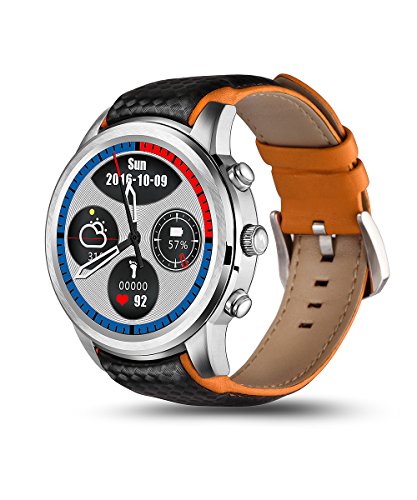 M5 Smart montre Android 5.1 MTK6580 Quad Core 1GB / 8GB 3G WIFI GPS Heart Rate Monitor Cell Phone Smartwatch...