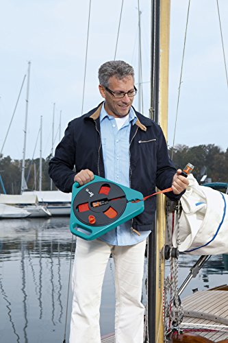 Gardena 756-20 Flachschlauch Roll-Fix, mit Kassette, einsatzfertig, Sicherheitsautomatik, Kompakt, inkl. Spritze (Schlauchlänge: 15m, Schlauchdurchmesser: 12mm, Schlauch mit Anschlussgeräten: Ja) - 4