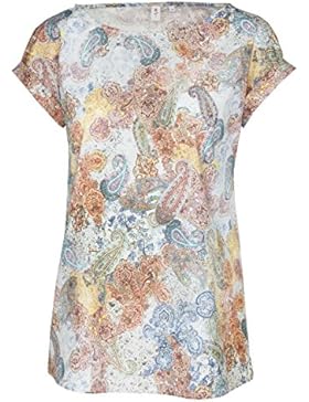 SEIDENSTICKER Damen Bluse Schwarze Rose Kurzarm Bügelleicht City-Bluse