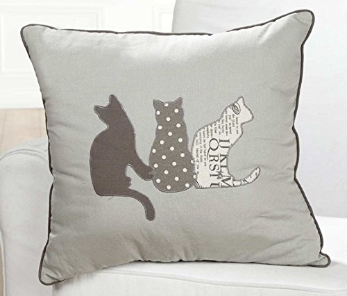 Gilde Katzen Kissen 40 x 40 cm inkl Füllung
