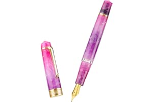 Asvine Stylo-plume P20 Piston en résine violette graduée avec étui et étui