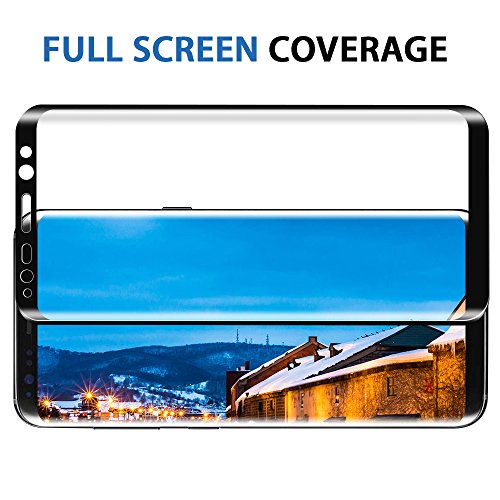 Galaxy S8 Plus Displayschutz, Samione 3D Full Coverage Screen Protector Galaxy S8 plus Displayschutz Schutzfolie Panzerglas Tempered Glass Hartglas für Samsung Galaxy S8 Plus – Schwarz(1 Pack) - 5