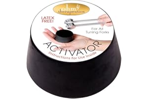 THERE'S NO PLACE LIKE OHM IL N'Y A PAS D'ENDROIT COMME OHM Ohm Therapeutics Activateur de diapason (grand avec trou central) pour la guérison énergétique et la thérapie sonore, sans latex