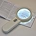 Price comparison product image Reading Magnifier 10X Handheld Magnifying Glass with 10 LED White (Include 2 Batteries)
