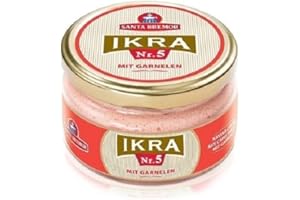SANTA BREMOR Kaviar Creme mit Garnelen Capelinrogen Kaviar Nr.5 180g