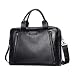 Produktbild Premium Business Laptop Umhängetasche Kuriertasche Leder Männer Schwarz