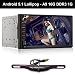 Produktbild 7" Doppel Din Navigationgeräte Autoradio, Cocar Auto Universal Android 6.0 Marshmallow GPS Navi WiFi mit Rückfahrkamera Hands Free OBD2 DDR3 RAM 1G 16G Nand 1024 * 600 Multi-Touch + Kamera