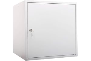 ‎NEWPO kaiserkraft Schließfachwürfel | HxBxT 45 x 45 x 45 cm | Grau | Garderobe Schließfach Schließfachschrank Schließwürfel Spind Umkleideschrank Wertsachenschrank