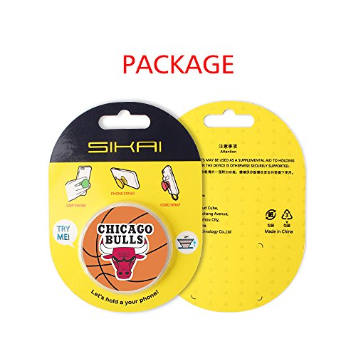 Pop Up Halter SIKAI Basketball Expansion Ständer und Grip für Handy Befestigung steht 360 Grad drehbar Universal Air SAC wiederverwendbar multi-functions Finger Halterung für Smartphones und Tablets Schreibtisch Ständer Grip - 8