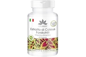 HERBA DIREKT Coleus Forskohlina integratore - Estratto - con 10mg di Forskolin - 60 Capsule | HERBADIREKT by Warnke Vitalstoffe - Qualità da farmacia tedesca