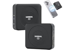 SHIMBOL ΤΡ ΝΑΝΟ Wireless Video Transmitter Receiver System – 150m kabellose Übertragung, 60ms Latenz, HDMI EIN-/Ausgang, Kompatibel mit Magnetic für Kamera & Smartphone(Black)