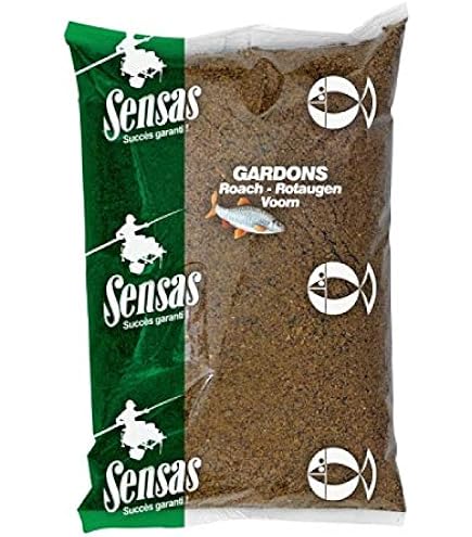 Amorce Sensas 3000 Gros Gardons - 3 Kg - Brun Foncé - Appât Pour Pêche Au Gardon Et Poisson Blanc