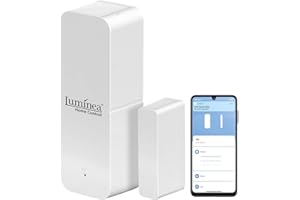Luminea Home Control Türsensor: ZigBee-Tür- & Fensteralarm, für Alexa, Google Assistant und Siri, App (ZigBee Fensterkontakt, ZigBee Türkontakt, Kontaktsensoren)
