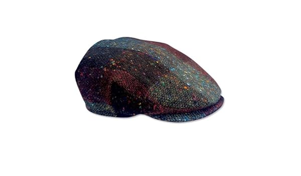 irish rainbow tweed cap
