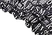 JewelryWe Lady Girl Womens Fashion Long Soft Wrap Shawl Pairs Letter Eiffel Tower Chiffon Scarf Scarves Stole (Black)