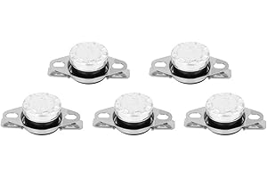 VIAGASAFAMIDO 5 Pièces KSD301 Thermostat Interrupteur Thermique Protection Surchauffe Automatique Précision ±5°C pour Chauffage Électrique Appareils Ménagers