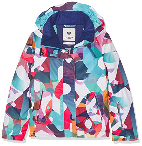 Roxy ERGTJ03011-WBB3_8/S, Chaqueta de nieve Para Niñas, Multicolor (wbb3), 12 años / L - Roxy