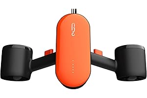 G GENEINNO S2 - Monopattino subacqueo con 2 velocità e supporto per action camera, per sport acquatici, piscine e immersioni, tavola da surf e snorkeling (S2 Scooter)