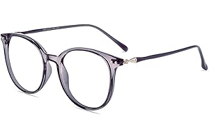 ‎FIRMOO Firmoo Blaulicht Brille Entspiegelt ohne Sehstärke Damen, Herren Computerbrille Anti Augenmüdigkeit, Runde Blaufilter Gläser UV Schutzbrille für Bildschirme, Lila