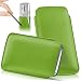 Produktbild MoEx LG V35 ThinQ | Hülle Grün Sleeve [OneFlow Slide Cover] Ultra-Slim Schutzhülle Dünn Handyhülle für LG V35 ThinQ Case Full Body Handytasche Kunst-Leder Tasche