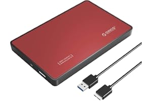 ORICO Boîtier USB 3.0 pour Disque Dur Externe SATA III de 2,5 Pouces - Rouge