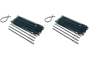 SIENA GARDEN 80 Accroche-tuteurs pour Tuteurs de Plantes Tomates Arbres Lot de 80 pièces (2 sachets de 40)