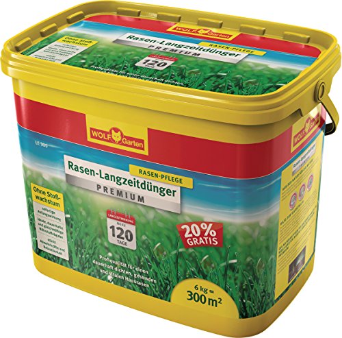Preisvergleich Produktbild Rasen-Langzeitdünger "Premium" WOLF RASENLANGZ.DUENGER LE300 P419