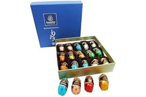 Chocolate Liqueurs Gifts, 16 Assorted Luxury Leonidas Belgian Pure Liquors Coated in Dark Chocolate in a Gift Box