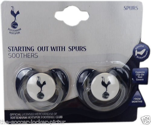 Tottenham Hotspur FC Official Product Baby Soothers Pack of Two New Sealed