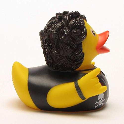 Heavy Metal Badeente | Quietscheentchen | Duckshop | L: 8 cm - 2