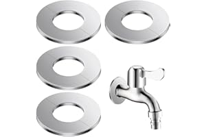 COMVASTARS Rosette Per Termosifoni Acciaio inox flangia divisa rotonda rosetta piastra a parete copertura per tubo dell'acqua autoadesivo rubinetto copertura decorativa (32)