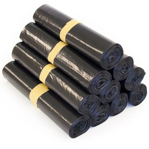 250 Stück Müllbeutel – Füllmenge 120 Liter, Farbe Müllsack Schwarz – Typ 60, 1 Rolle – 25 Stück - 4