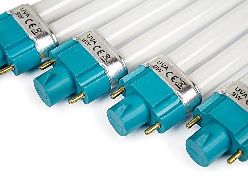 4 x UV ERSATZ-RÖHRE UNIVERSAL 9W – nd24 BESTSELLER – UV-Lichthärtungsgerät – UV-Lichtgerät – Nageltrockner – UV-Lampe - 2