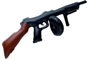 HENBRANDT X99 074 nadmuchiwany pistolet Tommy Gun 80 cm, czarny