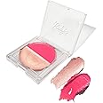 Ruby's Organics Cream Blush for Cheeks & Highlighter Duo Palette- Blusher for Face Makeup, Lightweight Flawless All Day Glow, All Skin Types, Natural &Paraben Free (Poppy Pink + Illuminate) 9g