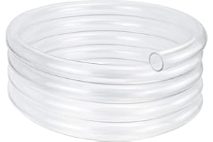 MEKSULAR 8mm ID x 11mm OD - 1.5m Length PVC Clear Hose Vinyl Tubing, Food Grade Plastic Flexible Tube Pipe for Transfer Water Oil air